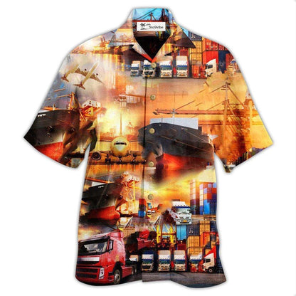 Hawaiian Shirt / Adults / S Logistics Into The World Logistics - Hawaiian Shirt 