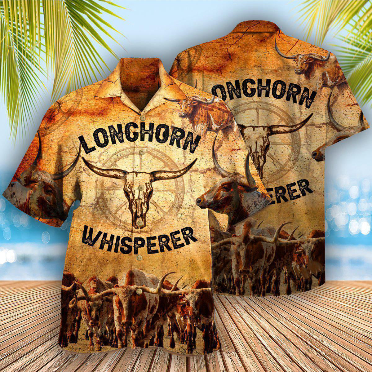 Longhorn Animals Longhorn Whisperer - Hawaiian Shirt 