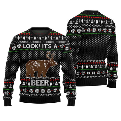 Look Its A Beer Ugly Christmas Sweater