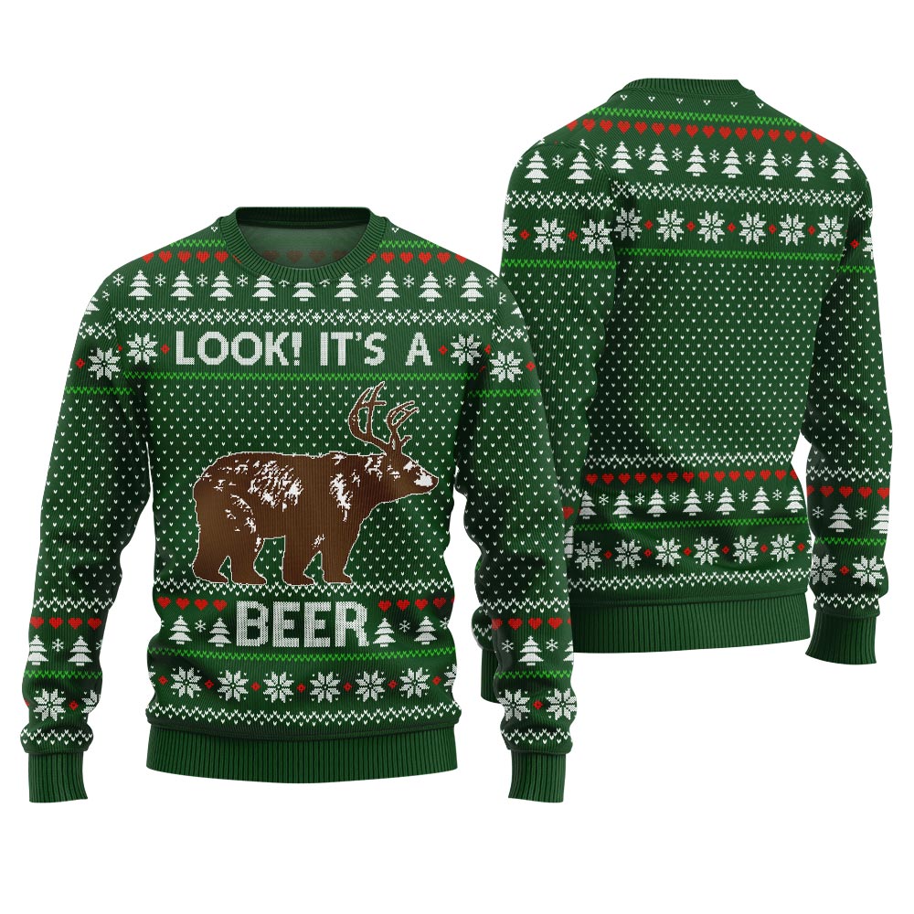 Look Its A Beer Ugly Christmas Sweater