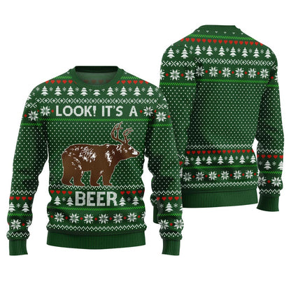 Look Its A Beer Ugly Christmas Sweater