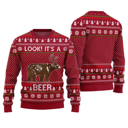 Look Its A Beer Ugly Christmas Sweater