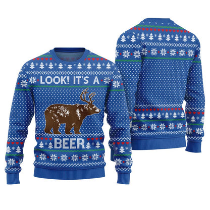 Look Its A Beer Ugly Christmas Sweater
