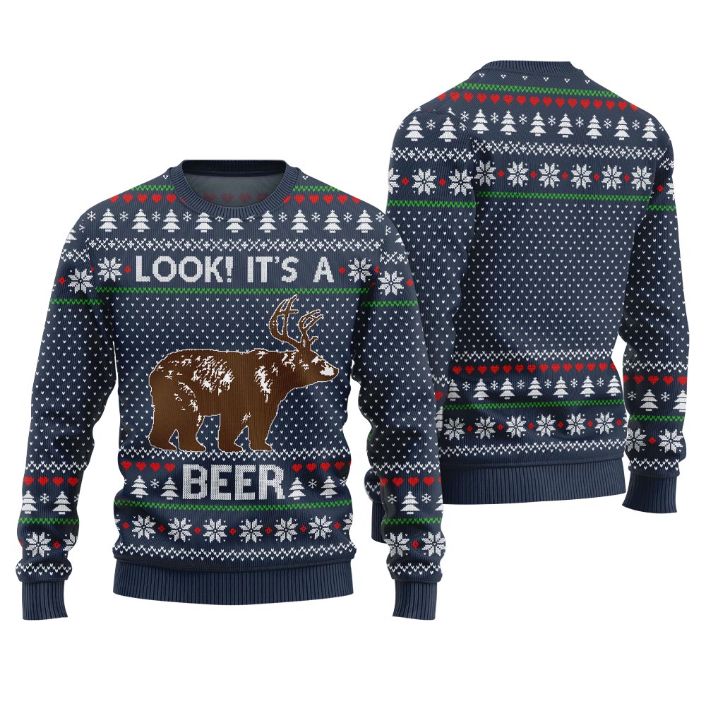 Look Its A Beer Ugly Christmas Sweater