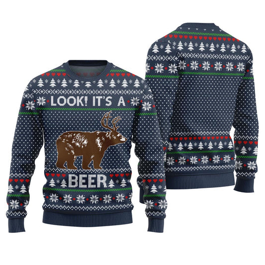 Look Its A Beer Ugly Christmas Sweater