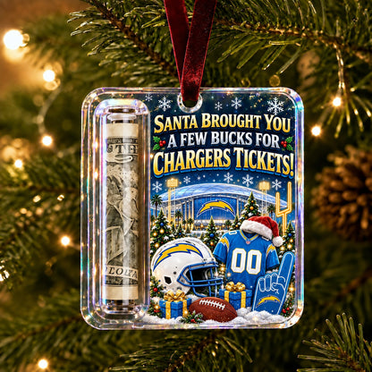All Football Teams Christmas Money Holder Glass Ornament - 5to9vibe