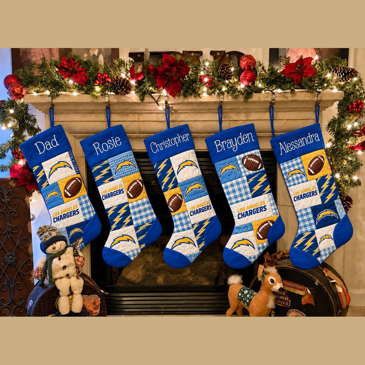All Football Teams Team-Inspired Holiday Christmas Stocking for Football Fans - 5To9Vibe