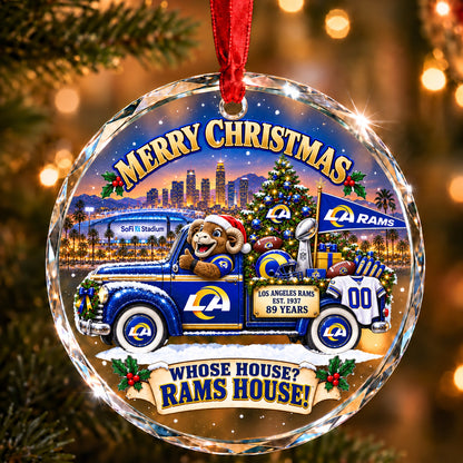 Football team Style 19 Glass Ornament mockup | 5To9Vibe