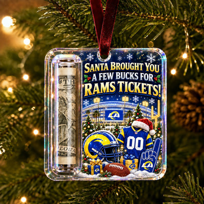 All Football Teams Christmas Money Holder Glass Ornament - 5to9vibe