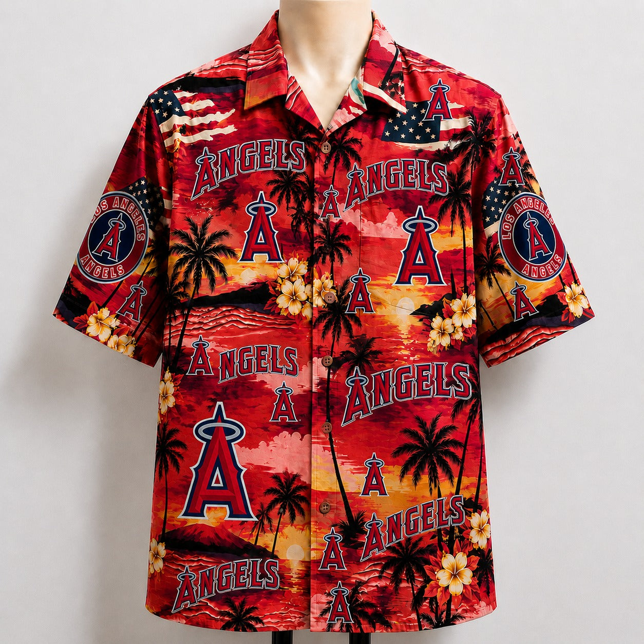 All Baseball Teams Sunset Paradise Button-Up Unisex Hawaiian Shirt For Men and Women