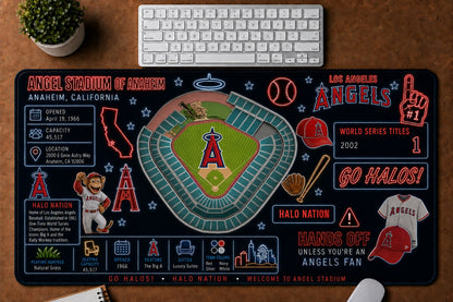 All Baseball Stadiums Infographic Desk Mat Mouse Pad Plus Size Trending - 5to9vibe