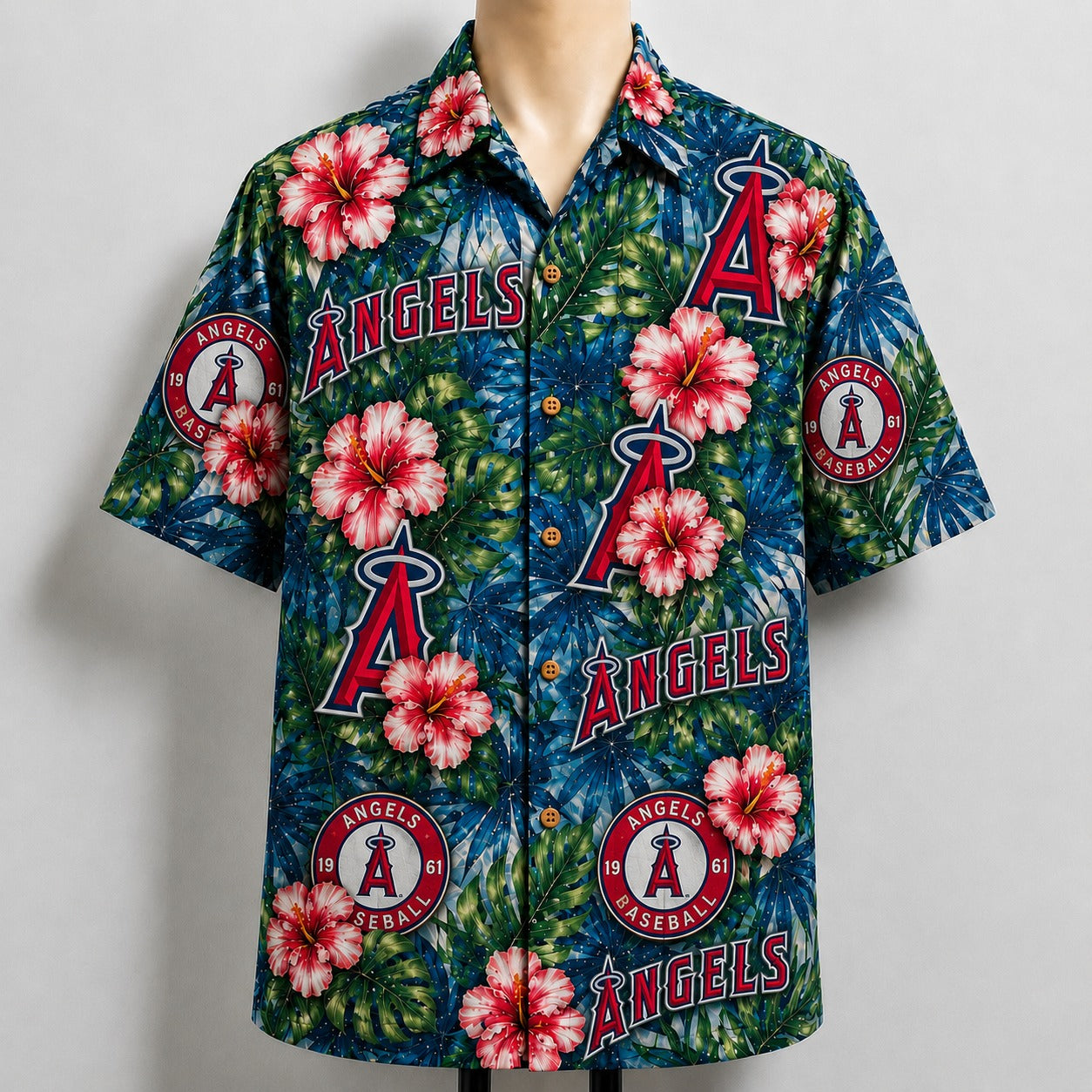 All Baseball Teams Paradise Hibiscus Button-Up Unisex Hawaiian Shirt For Men and Women
