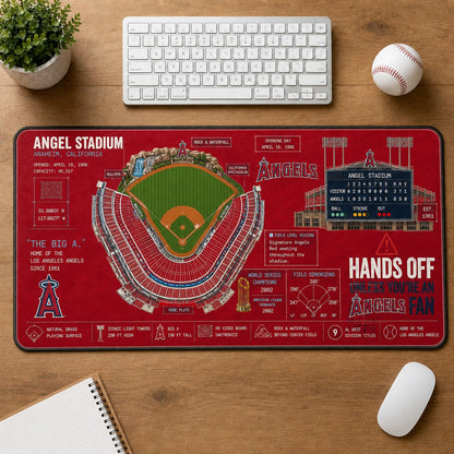 All Baseball Legendary Stadiums Masterplan Desk Mat Mouse Pad Plus Size - 5to9vibe