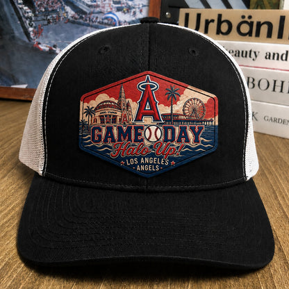 All Teams Baseball Game Day Leather Patch Premium Mesh Snap Back Cap | Trucker Cap