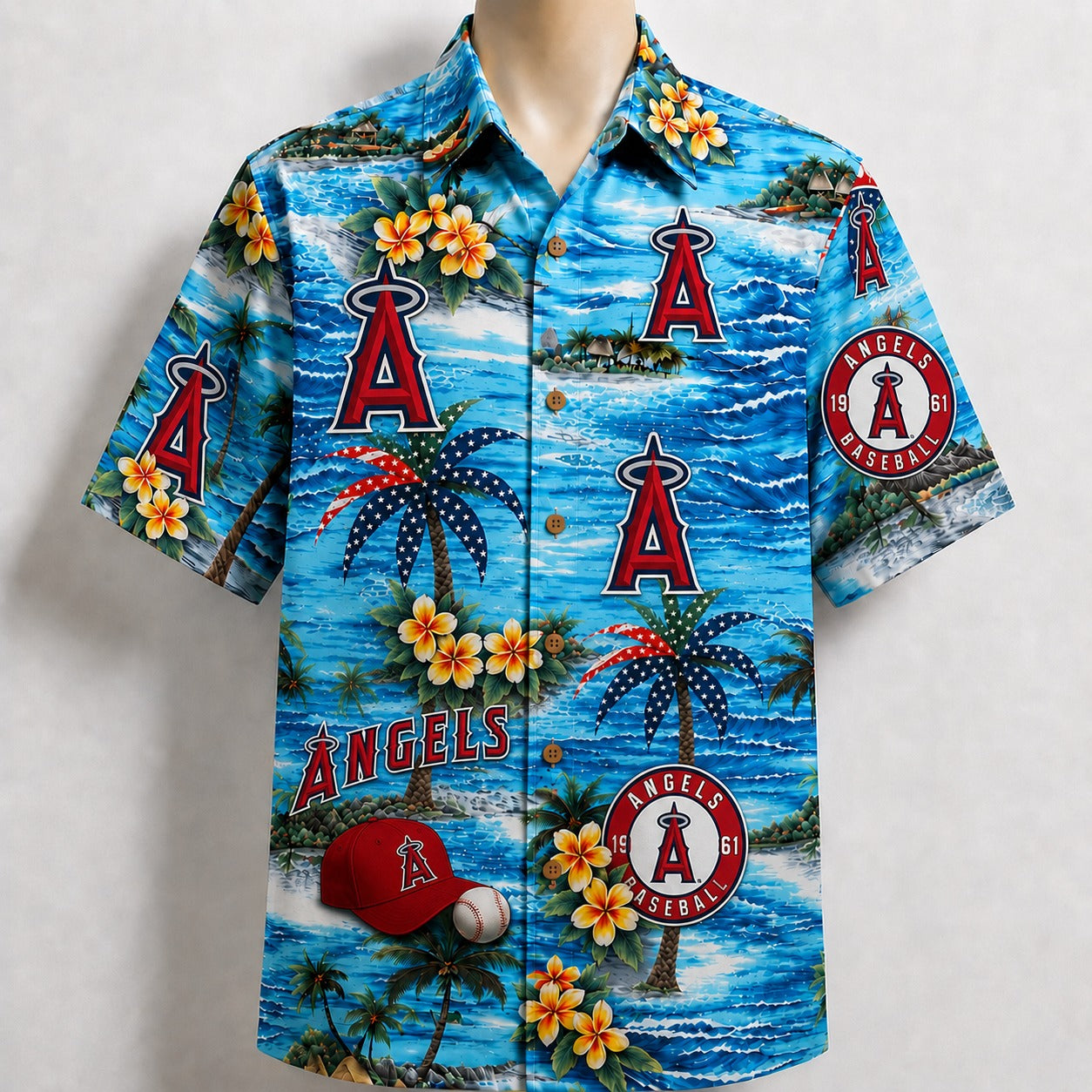 All Baseball Teams Coastal Paradise Button-Up Unisex Hawaiian Shirt For Men and Women