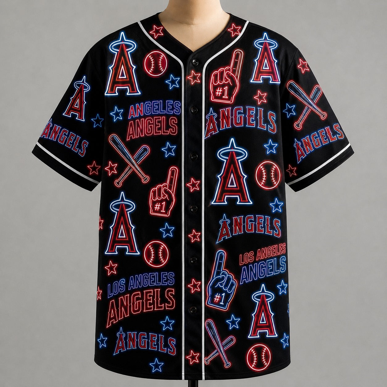 All Baseball Jersey Teams Neon Pattern Vibe Summer Party Baseball Jersey For Men and Women