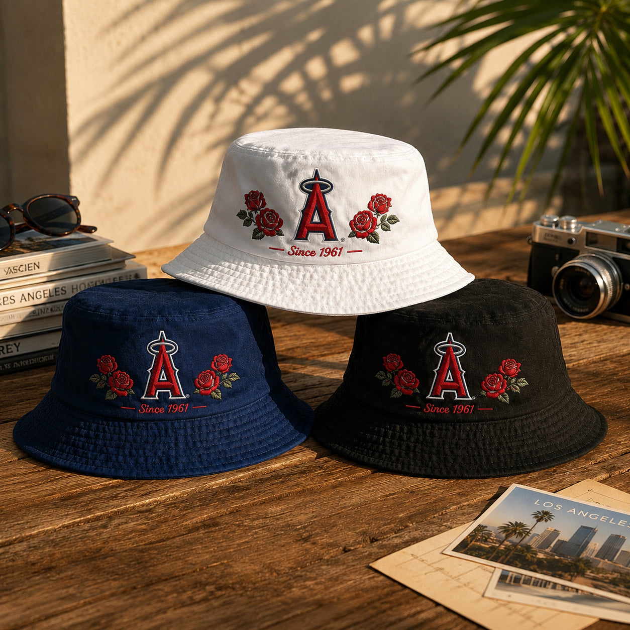 All Teams Embroidery Bucket Hat Baseball  Embroidery Bucket Hat With Logo and Flower Custom- 5to9vibe