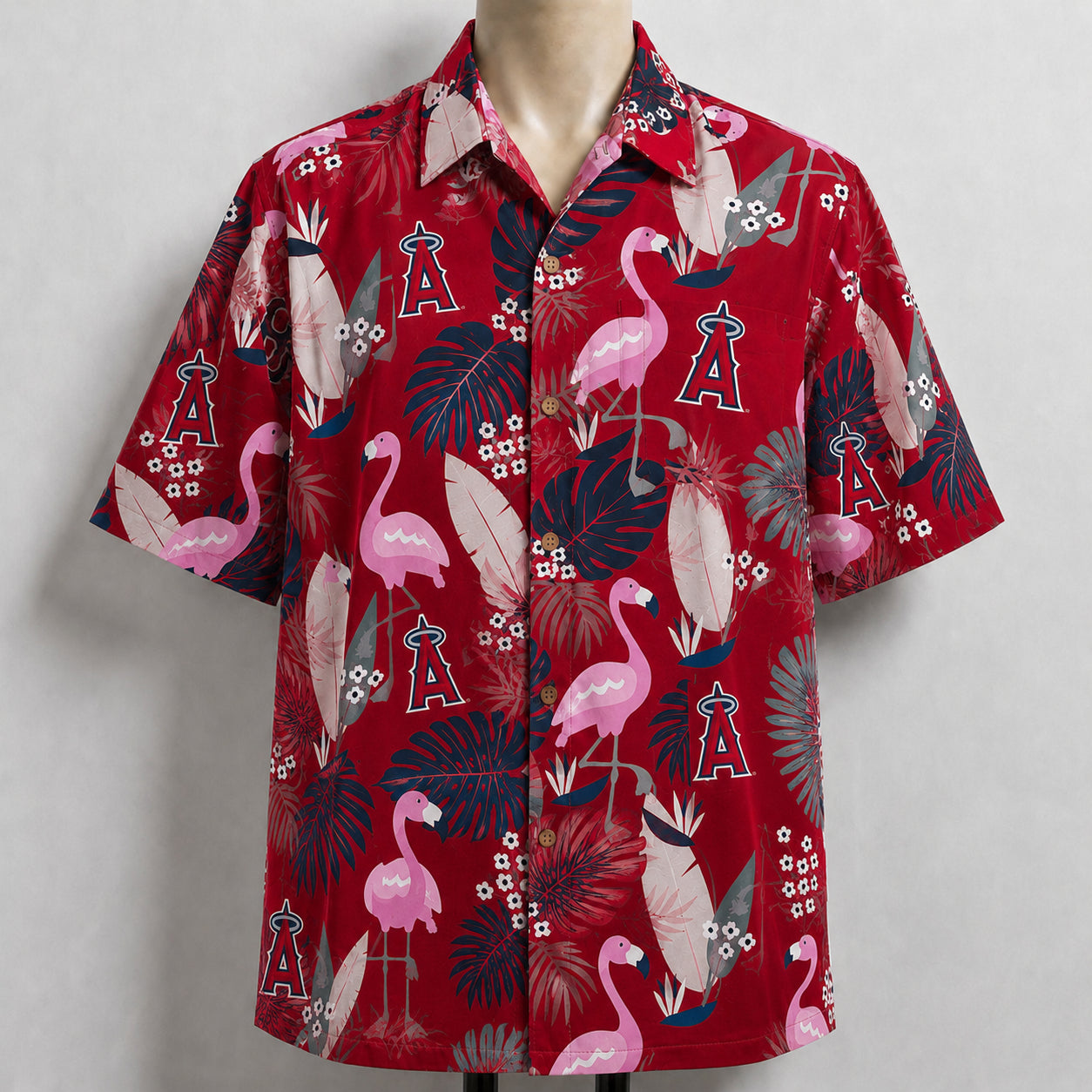 All Baseball Teams Flamingo Hawaiian Shirt | Tropical Baseball Button Up Unisex Hawaiian Shirt For Men and Women