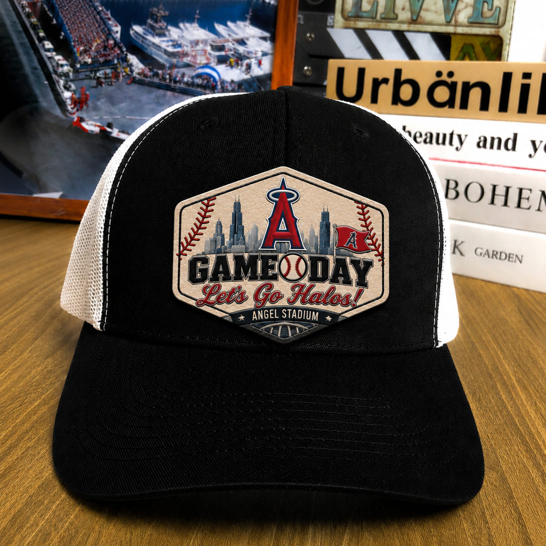All Teams Baseball Logo Game Day Leather Patch Premium Mesh Snap Back Cap | Trucker Cap