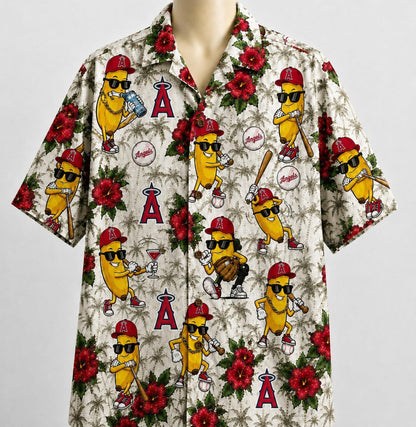 All Baseball Teams banana Hibiscus Flower Beach Vibe Aloha Premium Unisex Hawaiian Shirt For Men and Women