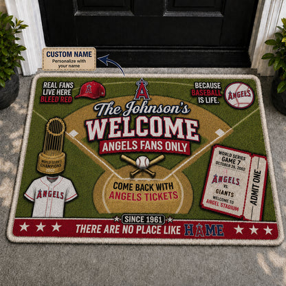 Alfombra personalizada de bienvenida premium de equipo de la MLB – Felpudo de béisbol personalizado