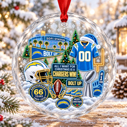 All Football Teams Christmas Stadium Snow Vibe Glass Ornament With Gift Box - 5to9vibe