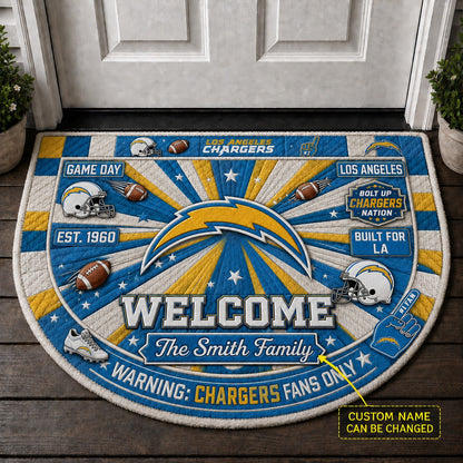 Official-Inspired Football Fan Custom Premium Welcome Mat – Personalized Doormat