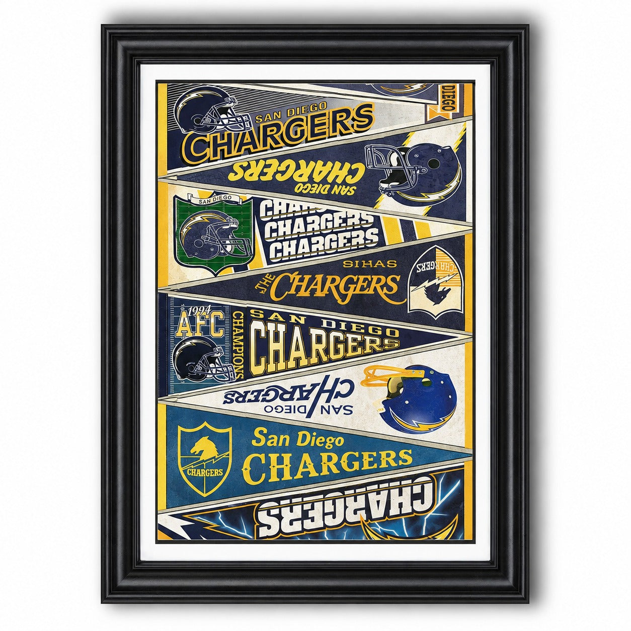All Football Teams Vintage Anniversary For Fans No Frame Vertical Poster - 5to9vibe