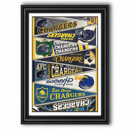 All Football Teams Vintage Anniversary For Fans No Frame Vertical Poster - 5to9vibe
