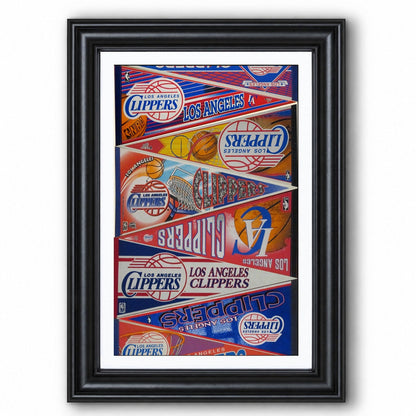 All Basketball Teams Vintage Pennant Anniversary For Fans No Frame Vertical Poster - 5to9vibe