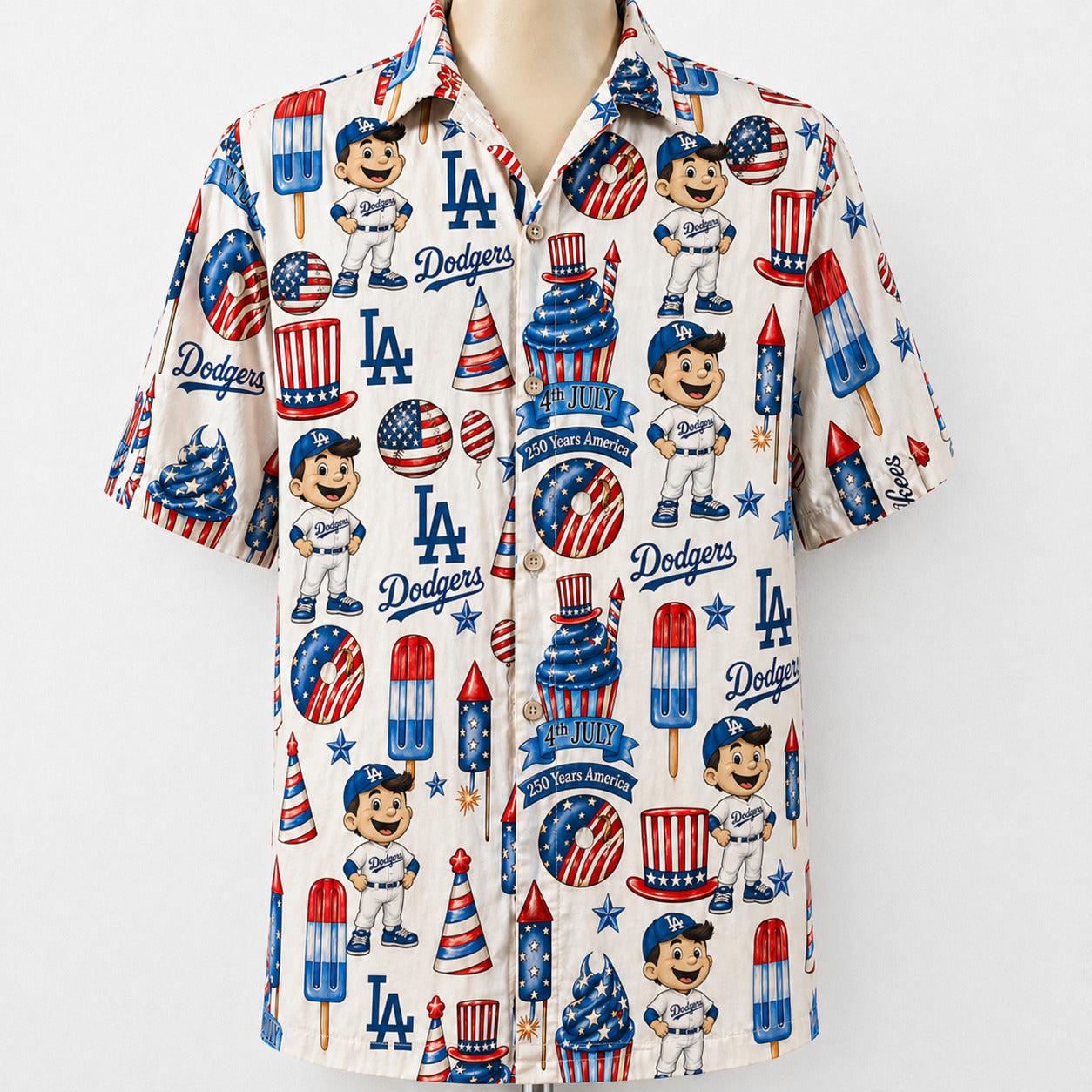 All Baseball Team 4th July 250 Years Anniversary America Premium Unisex Hawaiian Shirt For Men and Women