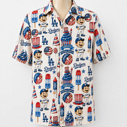 All Baseball Team 4th July 250 Years Anniversary America Premium Unisex Hawaiian Shirt For Men and Women