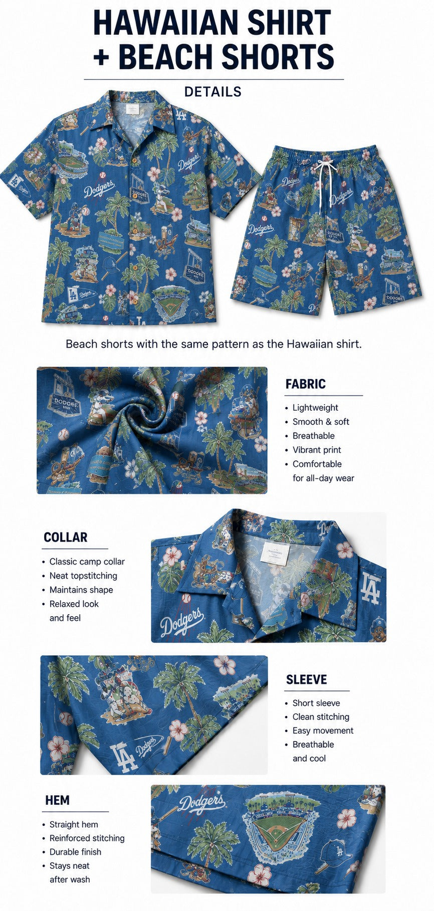 CC Baseball Teams Scenic Pattern Button-Up Unisex Hawaiian Shirt For Men and Women