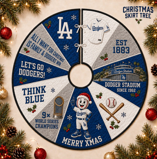 All Baseball Teams Christmas Skirt Tree for Baseball Fans - 5To9Vibe