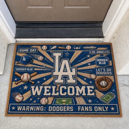 Baseball All Teams Welcome Coir Doormat Print Premium Welcome Mat – Personalized Baseball Coir Doormat