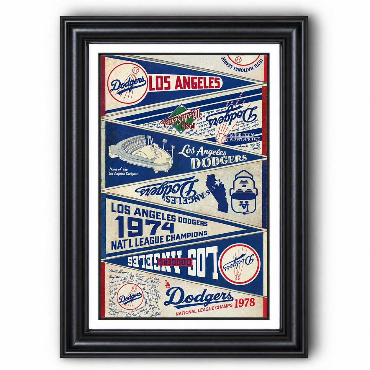 All Baseball Teams Vintage Anniversary For Baseball Fans Poster No Frame - Vertical Poster - 5to9vibe