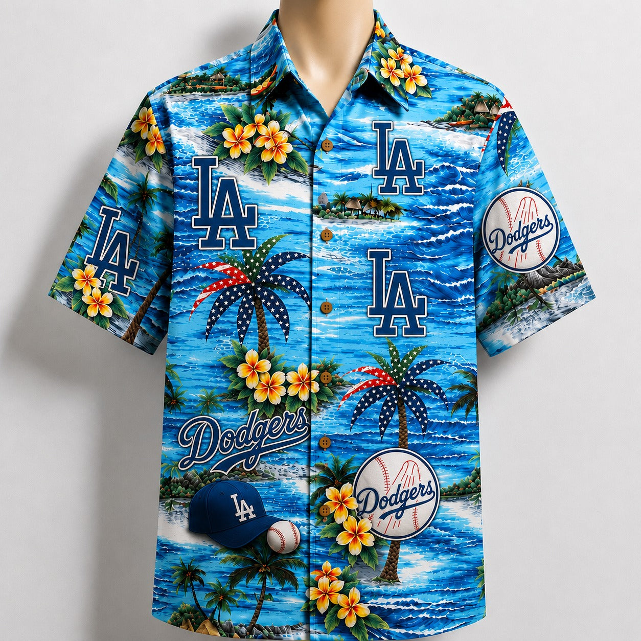 All Baseball Teams Coastal Paradise Button-Up Unisex Hawaiian Shirt For Men and Women