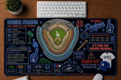 All Baseball Stadiums Infographic Desk Mat Mouse Pad Plus Size Trending - 5to9vibe