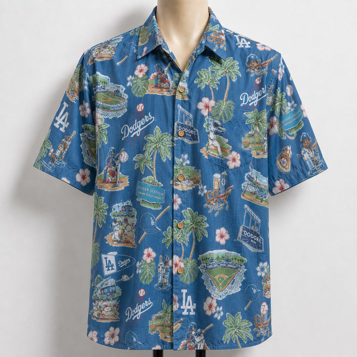 CC Baseball Teams Scenic Pattern Button-Up Unisex Hawaiian Shirt For Men and Women-Hawaiian Shirt-5TO9VIBE