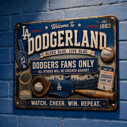 All Baseball Fans Teams Only Vintage Metal Sign - 5to9vibe