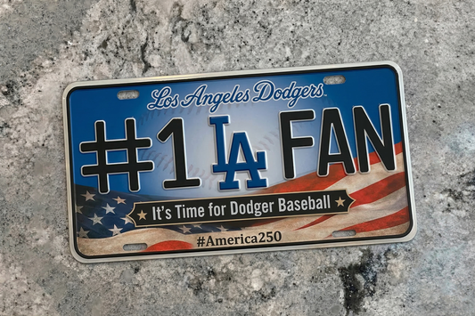 Baseball Car Plate Team Logo Fan America 250 Premium Car Plate-Car Plate-5TO9VIBE