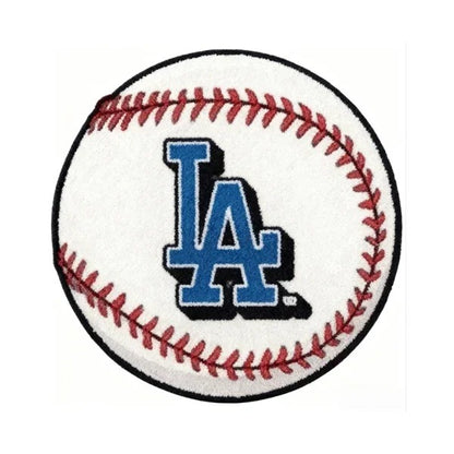 All Baseball Teams Baseball-Shaped Logo Baseball Fan Custom Quilted Print Premium Welcome Mat Washable Black Border – Personalized Baseball Doormat
