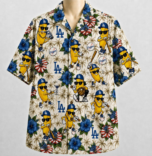 All Baseball Teams Banana Hibiscus Flower 4th July America Flag Aloha Premium Unisex Hawaiian Shirt For Men and Women-Hawaiian Shirt-5TO9VIBE