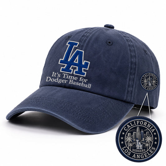 Baseball Team Slogan Cap All Teams Embroidered Logo Premium Wash Cap-Cap-5TO9VIBE