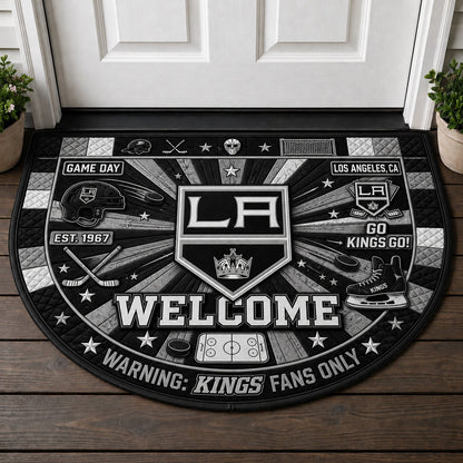 Hockey All Teams Custom Quilted Print Premium Welcome Mat – Personalized Baseball Doormat