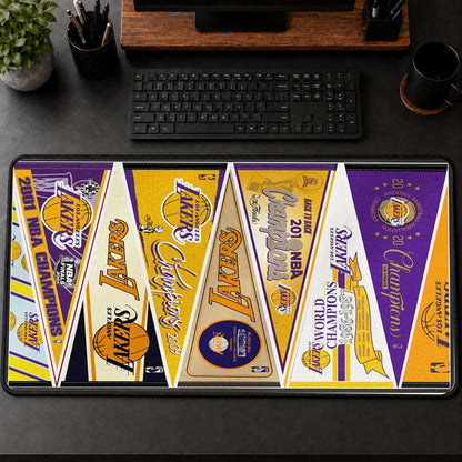 All Basketball Teams Vintage Pennant Anniversary For Fans Desk Mat Mouse Pad Trending - 5to9vibe