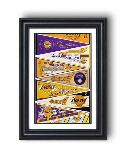 All Basketball Teams Vintage Pennant Anniversary For Fans No Frame Vertical Poster - 5to9vibe
