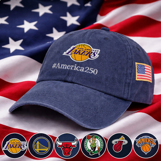 Baseball Cap America 250 Anniversary Embroidered Logo Premium Washed Cap Hot Sale-Cap-5TO9VIBE