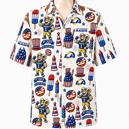 All Football Teams 4th July 250 Years Anniversary America Premium Unisex Hawaiian Shirt For Men and Women
