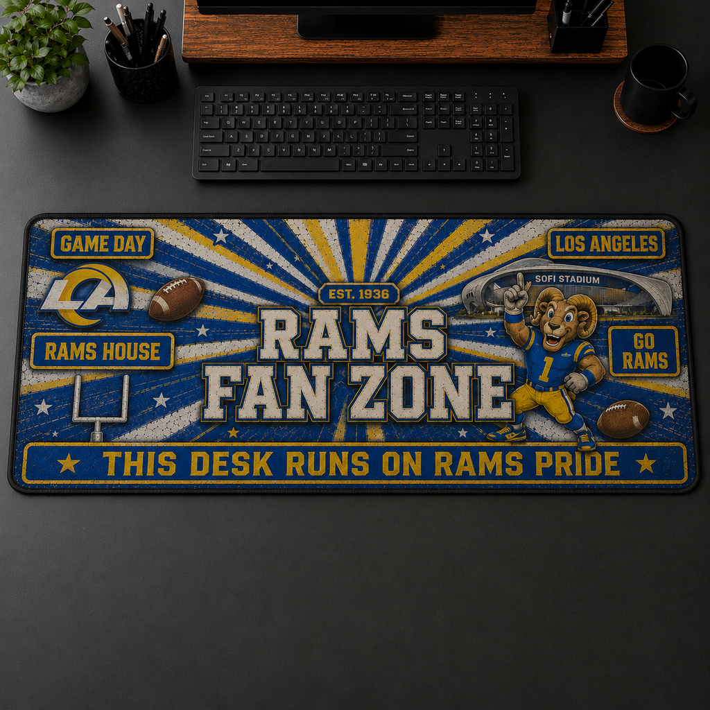 All Football Teams Fans Zone Desk Mat Mouse Pad Plus Size Trending - 5to9vibe
